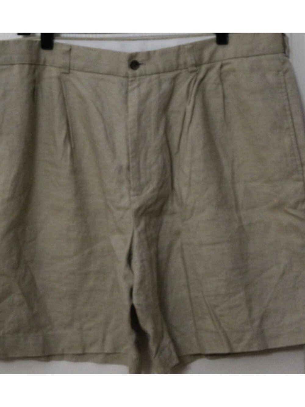 BROOKS BROTHERS 346 100% Linen Shorts Beige Men's SIZE 40 Beige